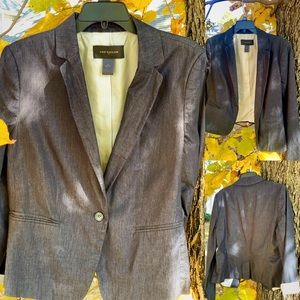 Ann Taylor Linen Blend Lined Blazer